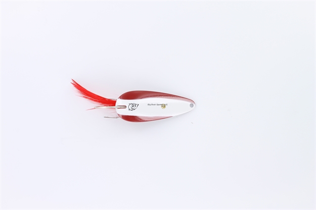 Picture of Eppinger Dardevle Imp Spoon, 2 1/4", 2/5 Oz, Red/White Stripe, Nickel Back 2516