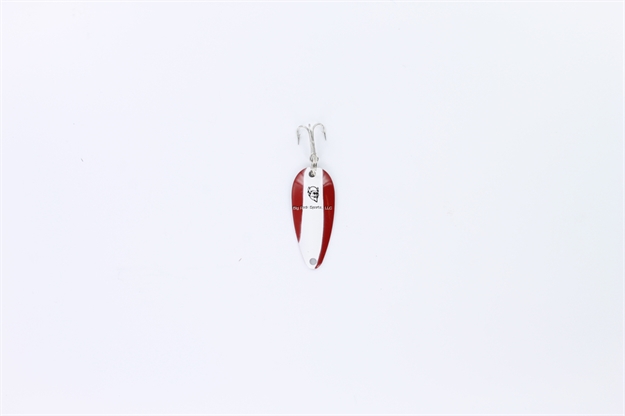 Picture of Eppinger Dardevle Midget Spoon, 1 3/8", 1/16 Oz, Red/White Stripe, Nickel Back