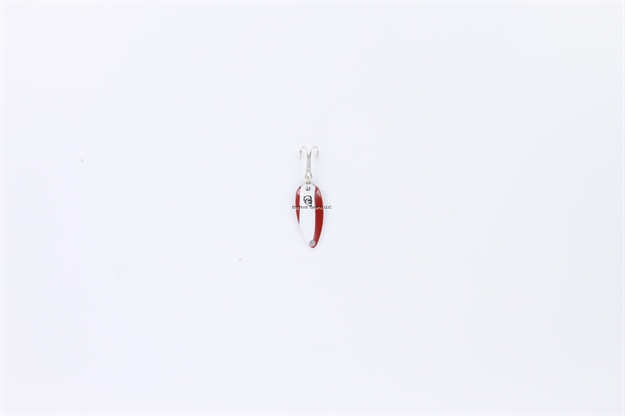 Picture of Eppinger Dardevle Skeeter Spoon, 15/16" X 3/8", 1/32 Oz, Red/White Stripe, Nickel Back