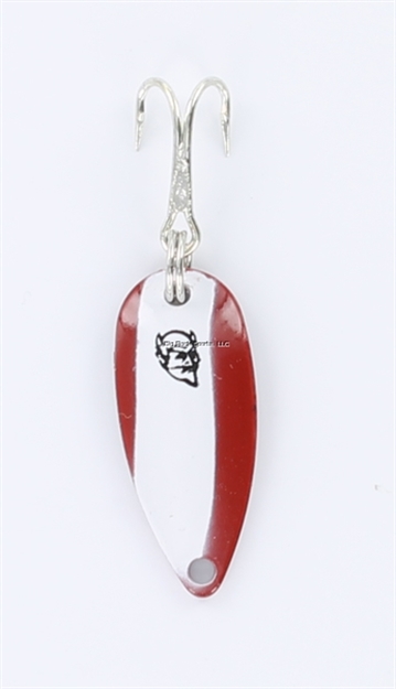 Picture of Eppinger Dardevle Skeeter Spoon, 15/16" X 3/8", 2/32 Oz, Red/White Stripe, Nickel Back