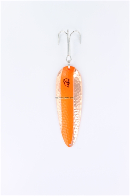 Picture of Eppinger Dardevle Spoon, 3 5/8", 1 Oz, Fluorescent Orange, Hammered Copper Back