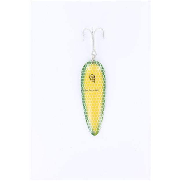 Picture of Eppinger Dardevle Spoon, 3 5/8", 1 Oz, Scale Yellow/Light Green Sides, Nickel Back