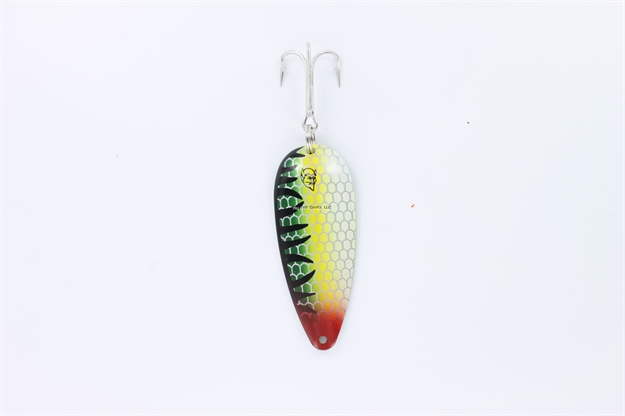 Picture of Eppinger Dardevlet Spoon, 2 7/8", 3/4 Oz, Black Perch, Brass Back