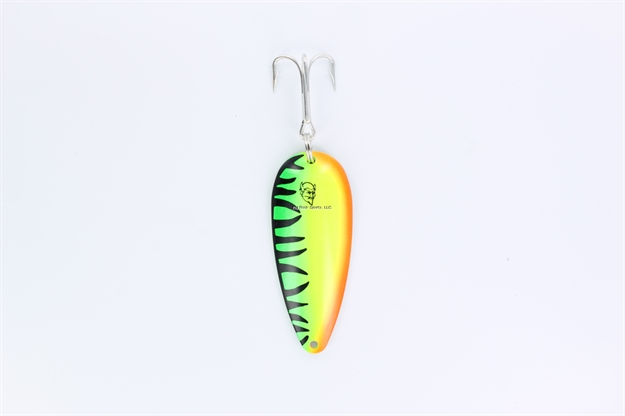 Picture of Eppinger Dardevlet Spoon, 2 7/8", 3/4 Oz, Hot Mackerel, Brass Back