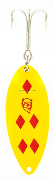 Picture of Eppinger Devle Dog Pup Spoon 1/4Oz. Yellow/Red Diamonds