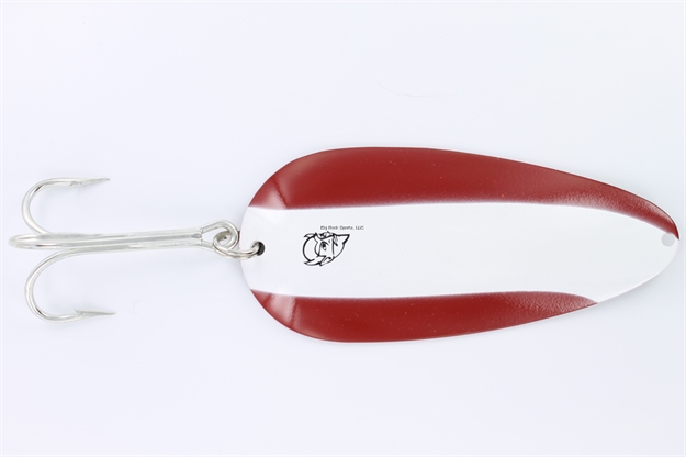 Picture of Eppinger Huskie Devle HD Spoon, 5 1/2", 3 1/4 Oz, Red/White Stripe, Copper Back