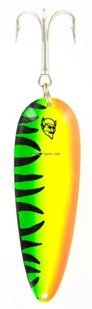 Picture of Eppinger Lil' Devle Spoon, 1 1/8", 1/8Oz. Hot Mackeral