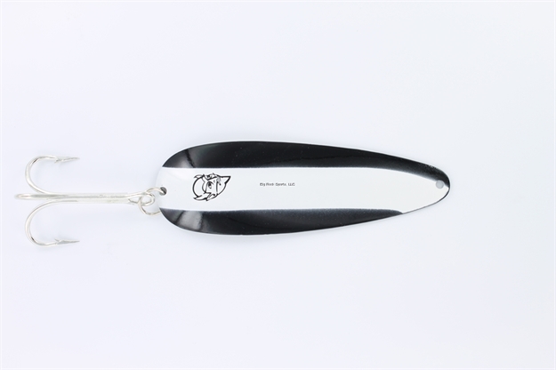 Picture of Eppinger Troll Devle HD Spoon, 4 1/2", 1 1/2 Oz, Black/White Stripe, Nickel Back