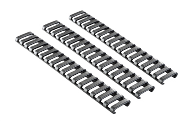 Picture of Ergo 4373Bk Low-Pro Ladder Rail Covers Rifle 18 Slot Black Rubber 3 Pack 43733PKBK