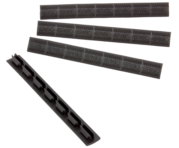 Picture of  Ergo 4332Bk Wedgelok Slot Cover  Black Rubber, 4 Slot Low Profile W/Aggressive Texture 4 Per Pack