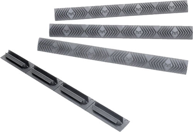 Picture of Ergo Grip Grip Rail Cover Wedge Lok M-Lok Compatible Grey 4 Pack! 43324PKGREY