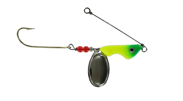 Picture of Erie Dearie Original Spinner, 3/8Oz, Lemon/Lime