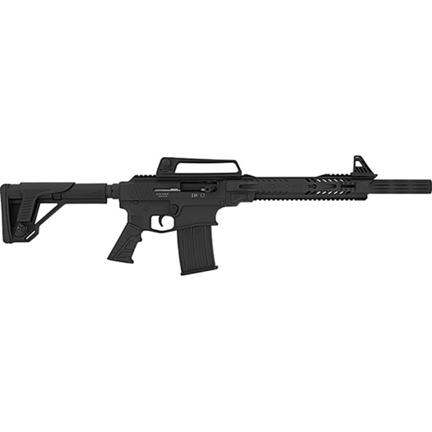 Picture of  Escort Hedf12180501 Df12  12 Gauge Semi-Auto 3" 5+1 18" Black Cerakote Steel Barrel, Black Anodized Charging Handle Aluminum Receiver, Black Adj Comb Synthetic Stock, Black Grip, Ambidextrous