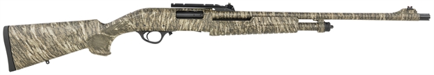 Picture of  Escort Hefh2022trbl Field Hunter Turkey Full Size 20 Gauge Pump 3" 4+1 22" Mossy Oak Bottomland Steel Barrel, Grooved Aluminum Receiver, Fixed Mossy Oak Bottomland Synthetic Stock, Right Hand 817461015524