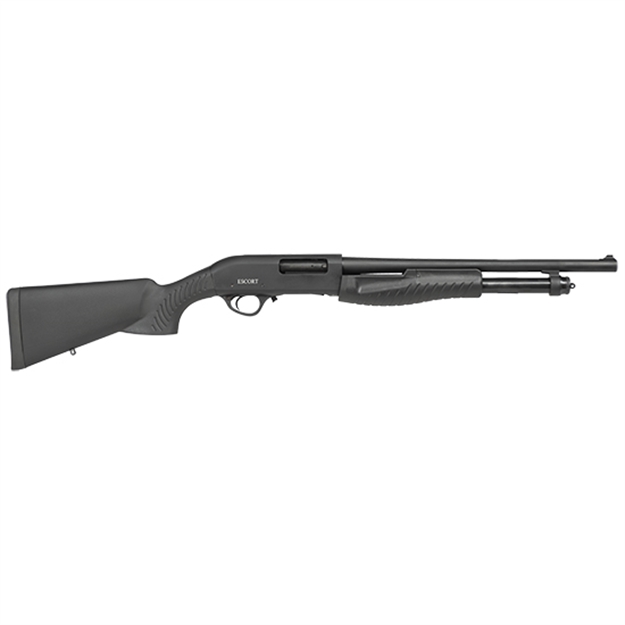Picture of Escort Slugger, Pump, 12Ga, 3", 18" Bbl, Blk, Synthetic, 5+1 Rnd, Fixed Blade Front Sight HESL12180001