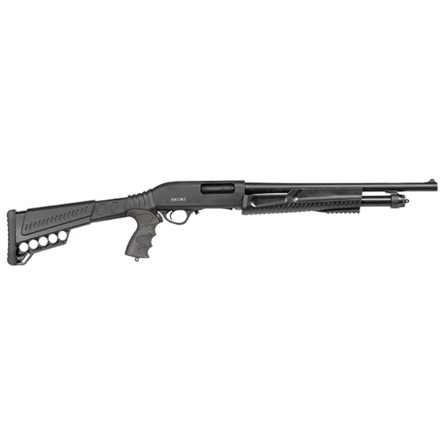 Picture of Escort Slugger Tact, Pump, 12Ga, 3", 18" Bbl, Blk, Synthetic, 5+1 Rnd, Pistol Grip, Fixed Blade Front Sight HEST12180001