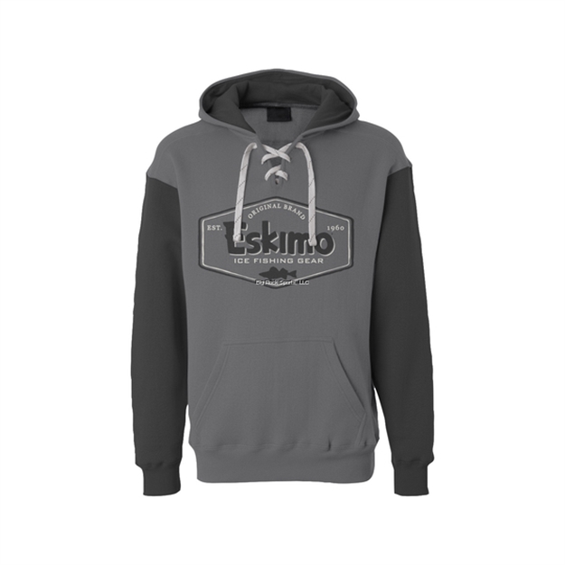Picture of Eskimo Gray Hockey Hoodie, Size XL 13Oz Heavyweight Cotton Blend, Lined Hood