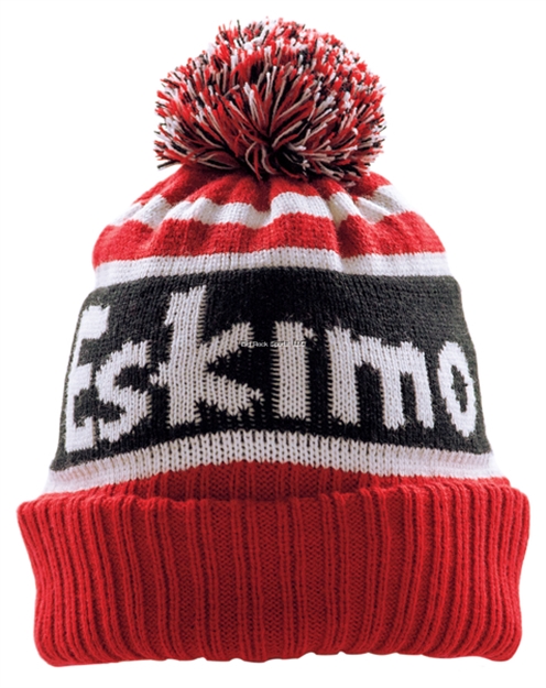 Picture of Eskimo Knit Hat Fleece Lined With Pom