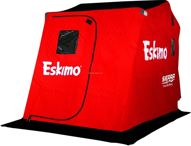 Picture of Eskimo New Sierra Thermal Flip Style Ice Shelter Fully Insulated With Versa Swivel Seats
