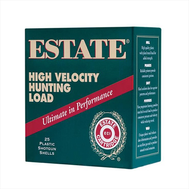 Picture of Estate Cartridge High-Velocity Shotshell 16 Ga, 2-3/4 In, No. 7-1/2, 1-1/8 Oz, 3-1/4 Dr, 1295 Fps, 25 Rnd Per Box