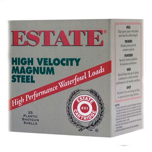Picture of Estate Cartridge High-Velocity Shotshell 20 Ga, 3 In, No. 3, 1 Oz, Max Dr, 1330 Fps, 25 Rnd Per Box