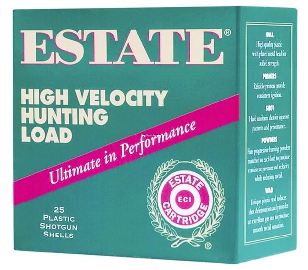 Picture of Estate Cartridge High-Velocity Shotshell 410 Ga, 3 In, No. 6, 11/16 Oz, Max Dr, 1135 Fps, 25 Rnd Per Box