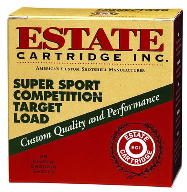 Picture of Estate Cartridge Super Sport Competition Target Load Shotshell 12 Ga, 2-3/4 In, No. 7-1/2, 1 Oz, 3 Dr, 1235 Fps SS12H1-7.5