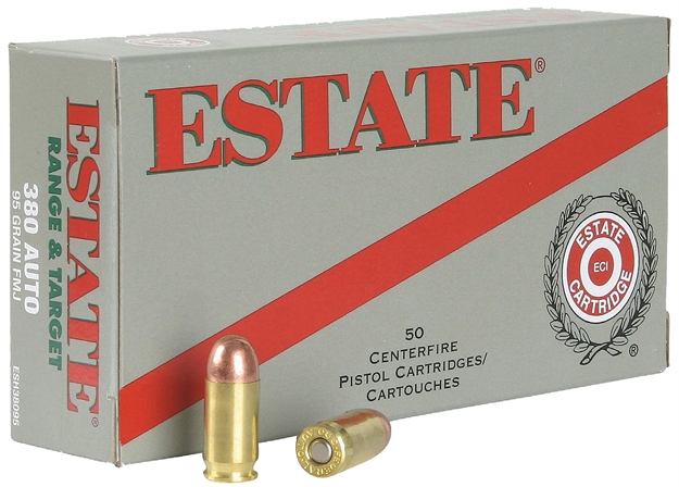 Picture of Estate Esh38095 Range 380 Acp Full Metal Jacket 95Gr 50Box/20Case
