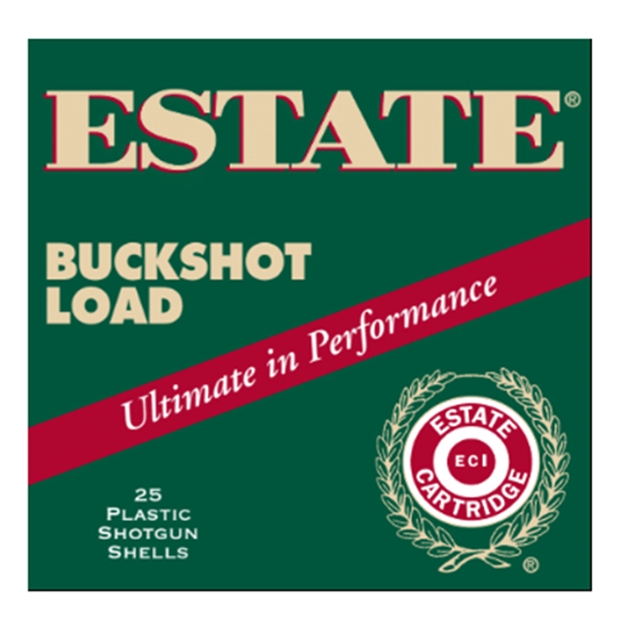 Picture of Estate Hv12bk25 Hunting Loads Buckshot 12 Gauge 2.75" 9 Pellets 00 Buck Shot 25 Bx/ 10 CS HV25BK25 604544400540