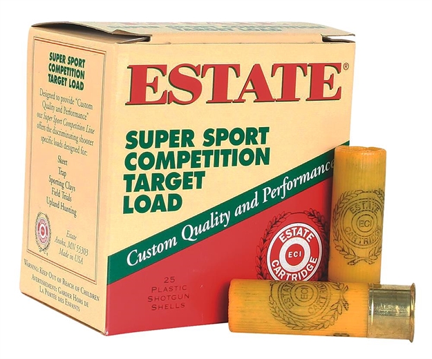 Picture of Estate Cartridge Super Sport Competition Target Load Shotshell 20 Ga, 2-3/4 In, No. 7-1/2, 7/8 Oz, 2-1/2 Dr, 1200 Fps 604544256574 -
