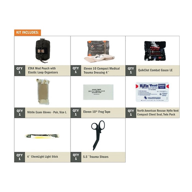 Picture of Etak Pouch Medical Kit Contents 100043774 -