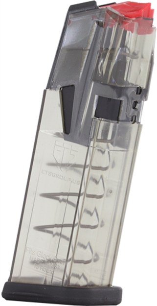 Picture of  Ets Group Group Omgglk19 Omega  15Rd 9Mm Compatible W Glock 19 Gen1-5 Translucent Smoke