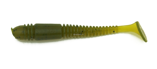 Picture of Eurotackle Micro Finesse, B-Vibe , Soft Lure, 2", Green Pumpkin, 8/Pack