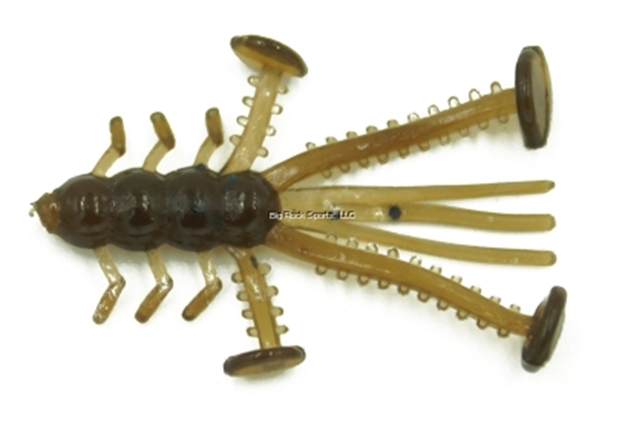 Picture of Eurotackle Micro Finesse, Crazy Critter, Soft Lure, 1.1", Brown, 8/Pack