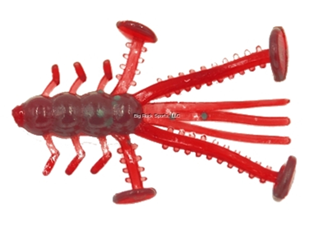 Picture of Eurotackle Micro Finesse, Crazy Critter, Soft Lure, 1.1", Red, 8/Pack