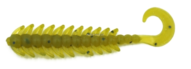 Picture of Eurotackle Micro Finesse, Curlypede , Soft Lure, 1.6", Green Pumpkin, 8/Pack