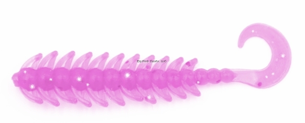 Picture of Eurotackle Micro Finesse, Curlypede , Soft Lure, 1.6", Pink, 8/Pack