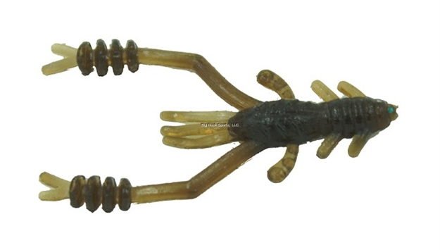 Picture of Eurotackle Micro Finesse, Shrimp-X, Soft Lure, 1.5",  Brown, 8/Pack