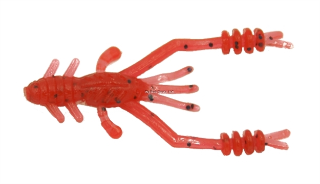 Picture of Eurotackle Micro Finesse, Shrimp-X, Soft Lure, 1.5",  Red, 8/Pack