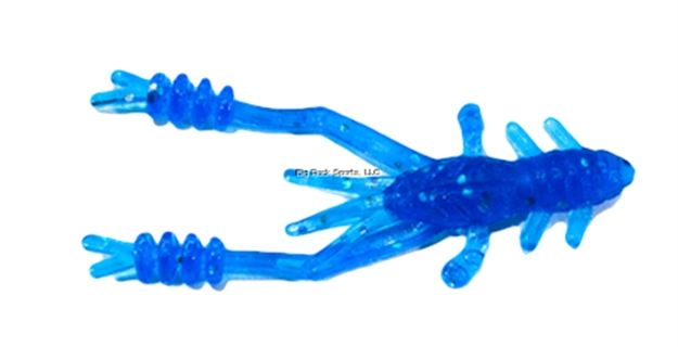 Picture of Eurotackle Micro Finesse, Shrimp-X, Soft Lure, 1.5", Blue, 8/Pack