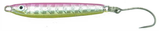 Picture of Eurotackle Prizm Stix, 3/16Oz, Pink Back, Metal Jig, Hook#12, 1/Pack,