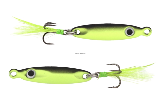 Picture of Eurotackle T-Flasher 1/4Oz - Black Hi-Viz, Tungsten Jig, 1.4"