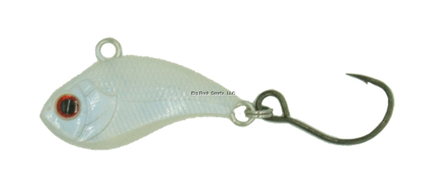 Picture of Eurotackle Z-Viber 1/16Oz, 1", Micro Lipless Crankbait, Single Hook Owner #10, 2X Tungsten Bb's, Albiglow (Glow), 1/Pack