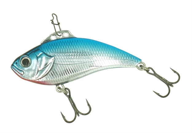 Picture of Eurotackle Z-Viber 3/8Oz, 2.4", Micro Lipless Crankbait, Tungsten Bb's, Blue Chrome (Uv), 1/Pack
