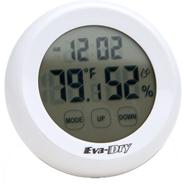 Picture of Eva-Dry Hygrometer Wirelss Indoor Tep & Humidity Clock