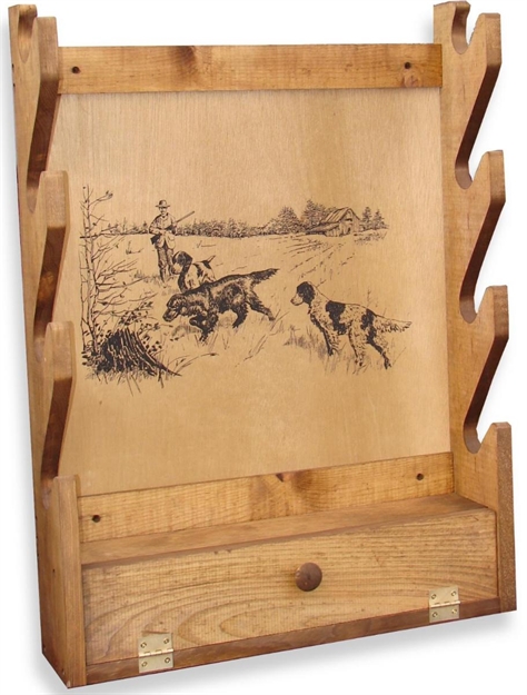 Picture of Evans Sports Deluxe Gun Rack Huntg Dogs
