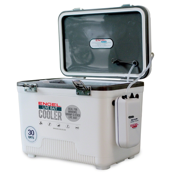 Picture of Engel 30 QT Live Bait Cooler W/Aerator & Net White