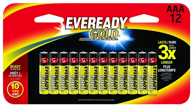 Picture of Eveready Gold Alkaline Aaa Batteries 12Pk