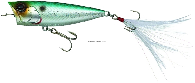 Picture of Evergreen Topwater Popper, 2 2/3", 3/8 Oz, Emerald Shiner, Floating