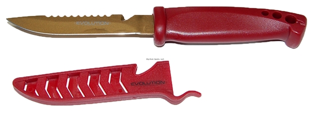 Picture of Evolution Bait Knife 4" Grnt Handle Gld Blade Grnt Cover